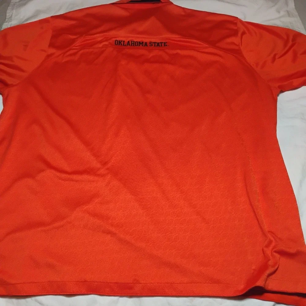 2XL XXL Orange Nike Dri-Fit Polo Shirt Oklahoma State University OSU Cowboy Mens